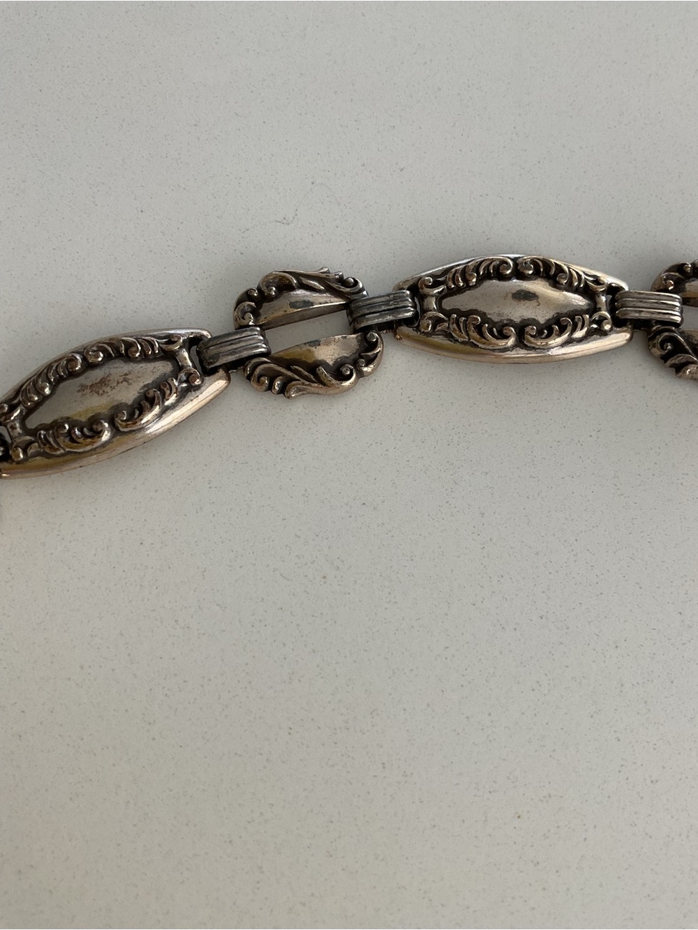 Brighton Antique Silver Heart Dangle Chain Belt 1996 - Picture 6 of 16